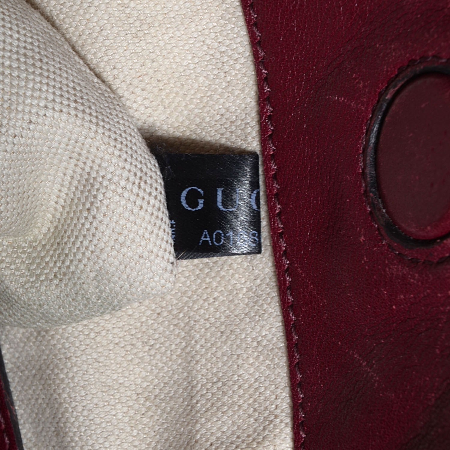 Gucci Guccissima Medium Bree Foldover Tote Classic Ruby 8 of 9