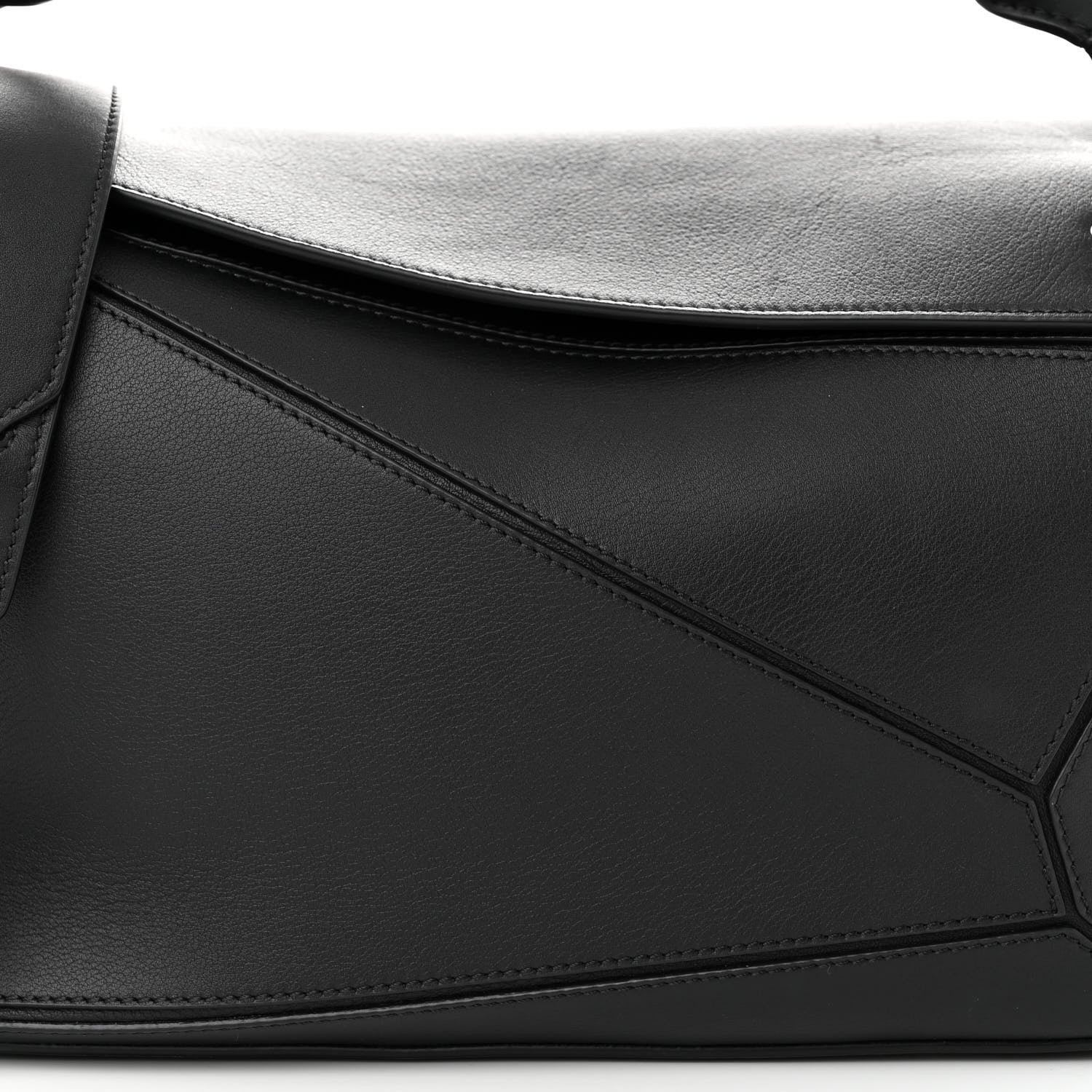 Loewe Calfskin Medium Puzzle Bag Black 7 of 9