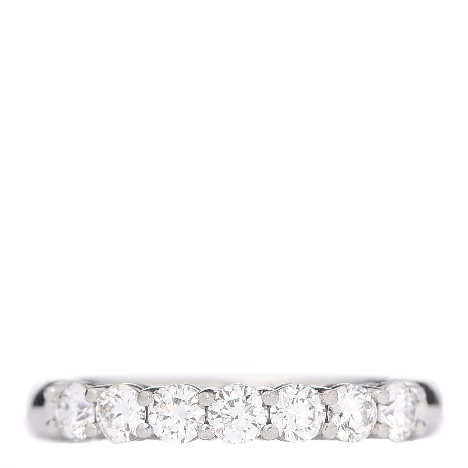 Tiffany Platinum Diamond 3mm Half Circle Embrace Band Ring 52 6 1 of 6