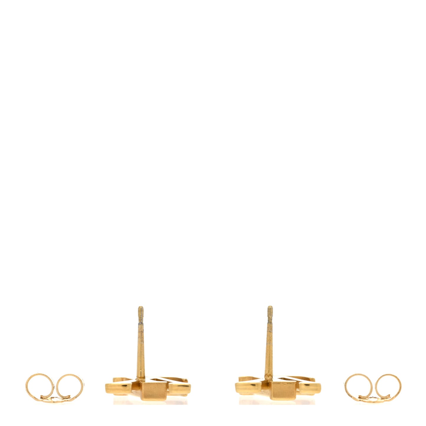 Metal LV Iconic Earrings Gold