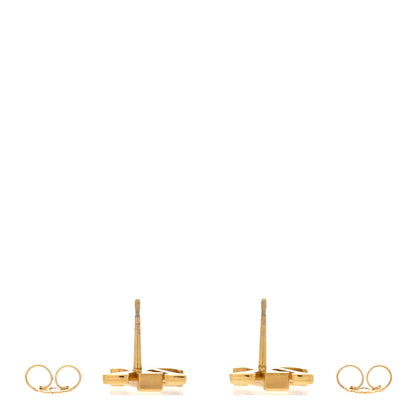 Louis Vuitton Metal LV Iconic Earrings Gold 3 of 6