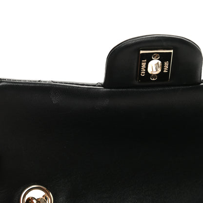 Chanel Lambskin Quilted Mini Coco Charms Rectangular Flap Black 12 of 17