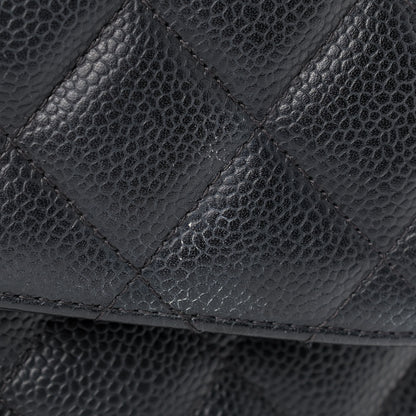 Chanel Caviar Quilted Jumbo Double Flap Black 13 of 14