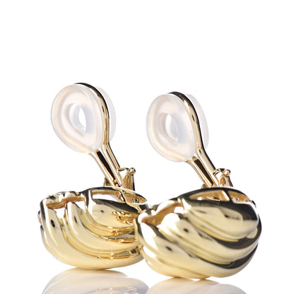 Tiffany 18K Yellow Gold Shrimp Clip On Earrings 3 of 4
