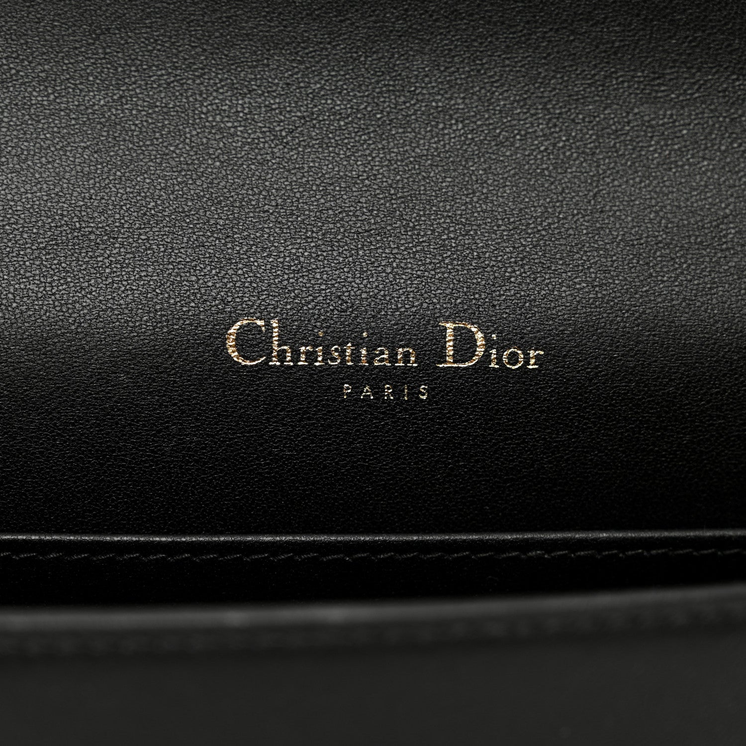 Christian Dior Lambskin Cannage Lady Dior Pouch Black 7 of 10