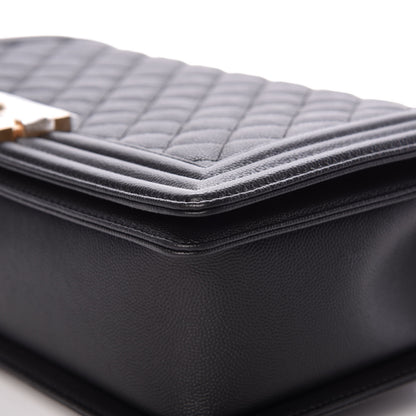 Chanel Caviar Quilted New Medium Boy Flap Black 9 of 12