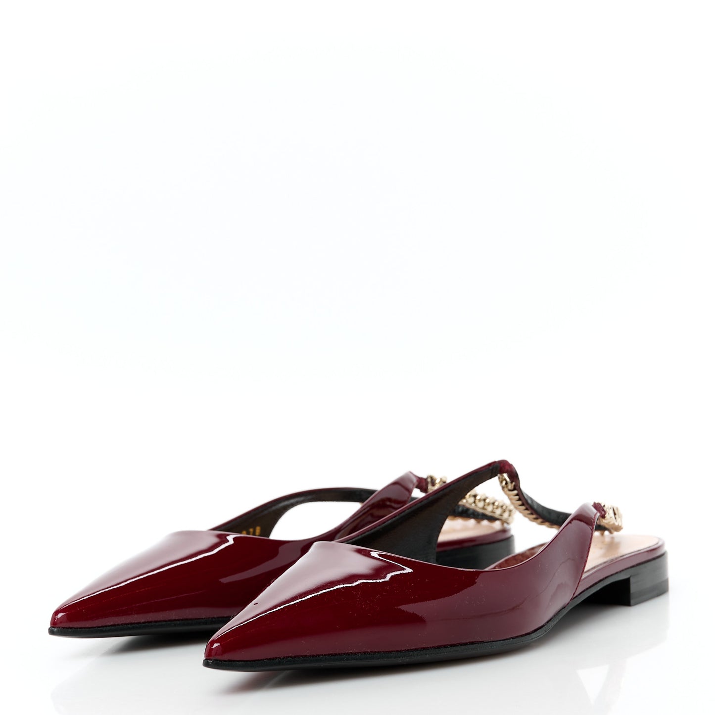 Patent Signoria Ballet Slingback Ballet Flat 36.5 Rosso Ancora