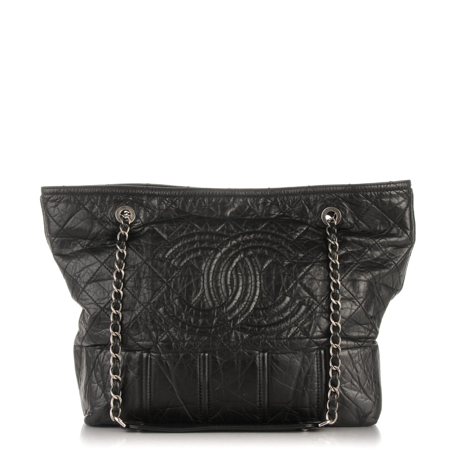 Calfskin Large Shopping In Moscow Tote Black