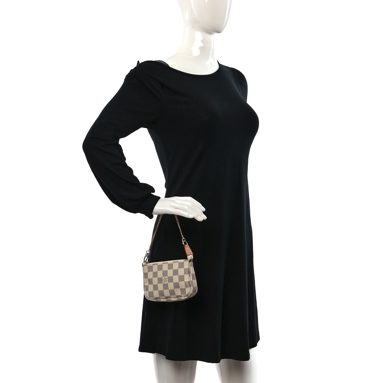 Louis Vuitton Damier Azur Mini Pochette Accessories 3 of 8