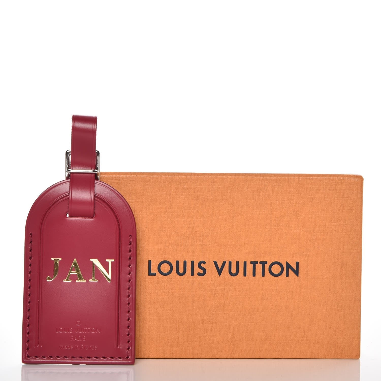 Louis Vuitton Calfskin Luggage Tag Fuschia 4 of 4
