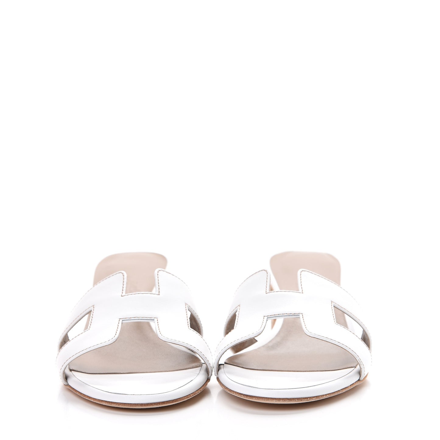 Calfskin Oasis Sandals 36 White
