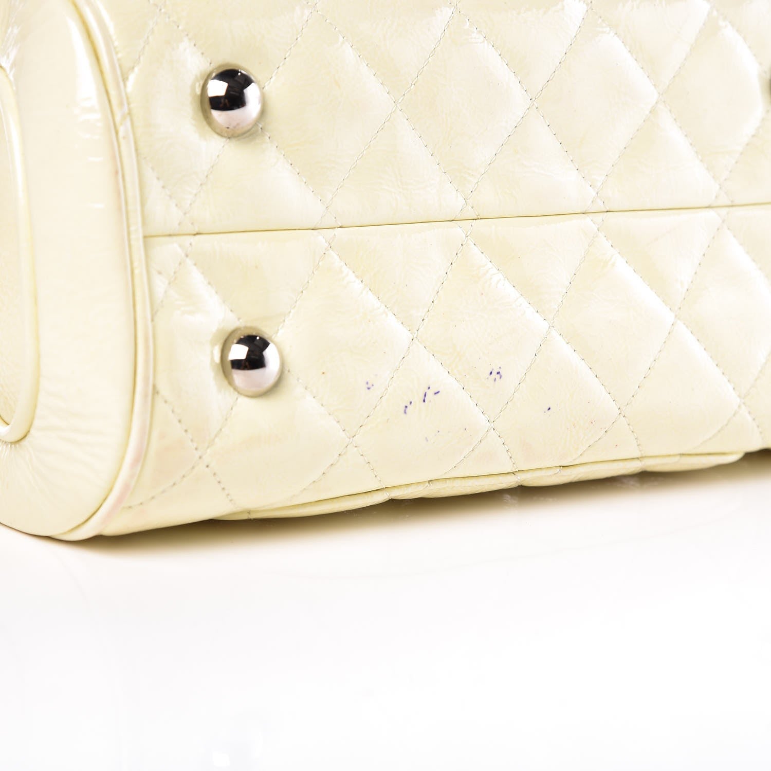 Chanel Patent Quilted Tote White 10 of 10