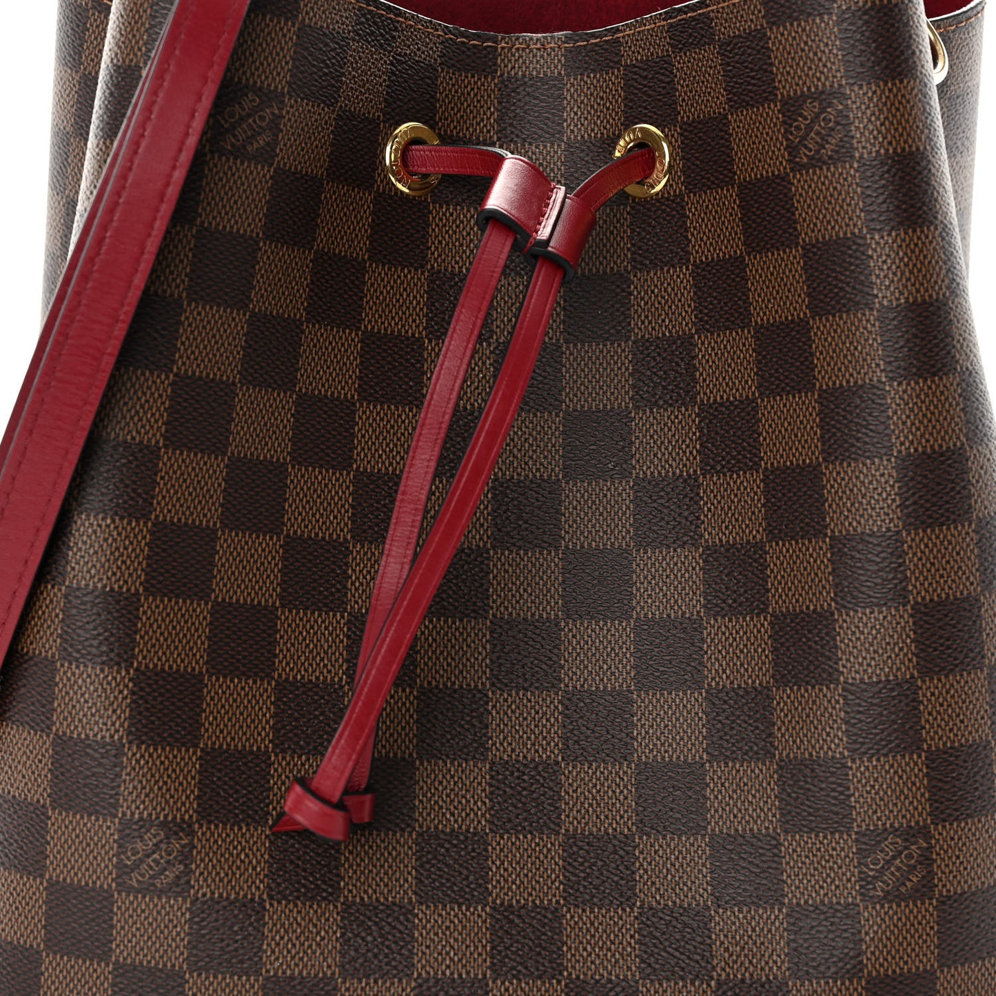 Damier Ebene Neonoe MM Cherry Berry
