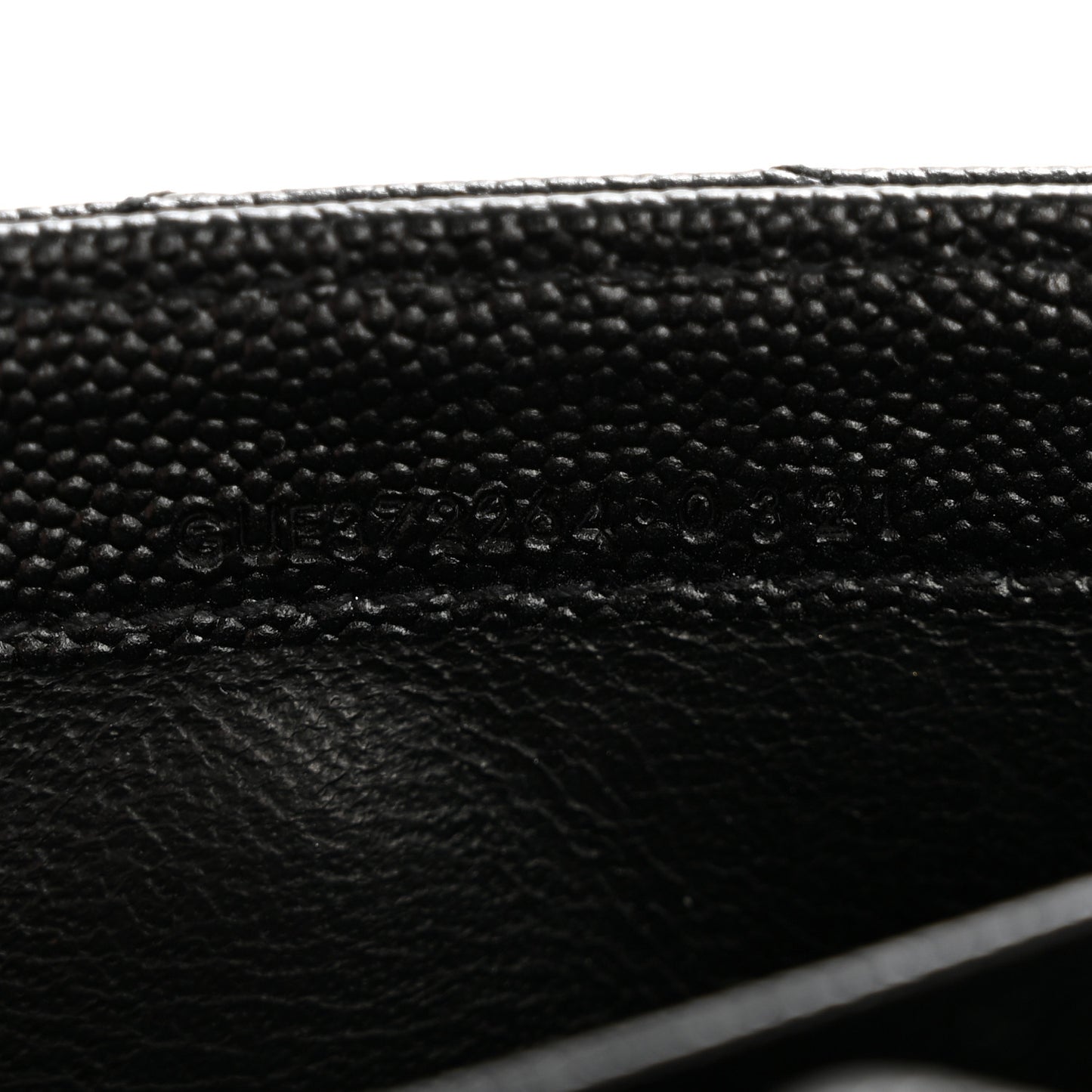 Grain De Poudre Matelasse Chevron Monogram Flap Wallet Black