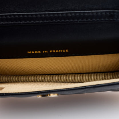 Chanel Lambskin Quilted Pearl Crush Clutch With Chain Black 5 of 10