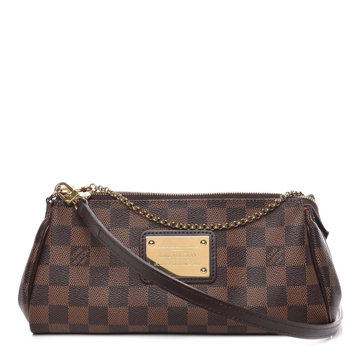Louis Vuitton Damier Ebene Eva Clutch 1 of 13