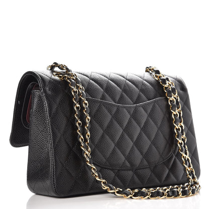 Chanel Caviar Quilted Medium Double Flap Black 4 of 8