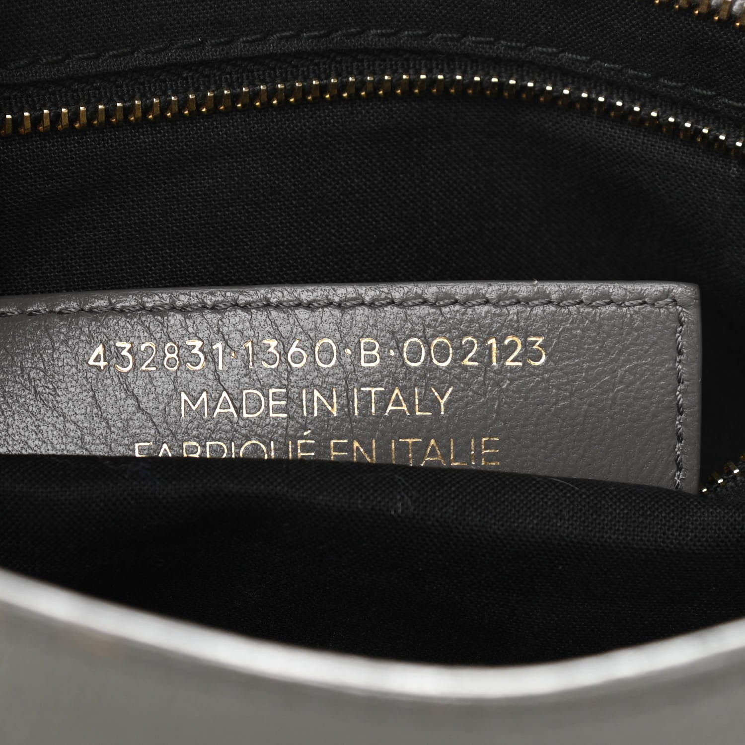 Balenciaga Chevre Gold Metallic Edge Hardware S City Gris Acier 7 of 13