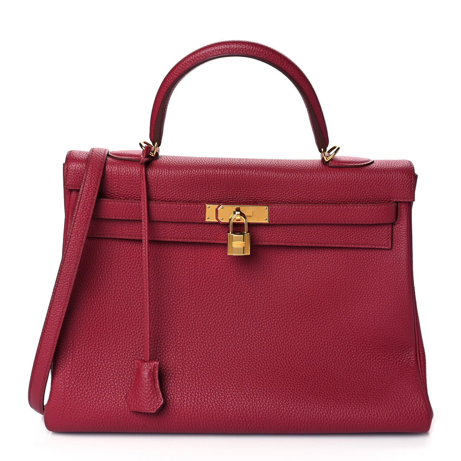 Hermes Togo Kelly Retourne 35 Rubis 1 of 12
