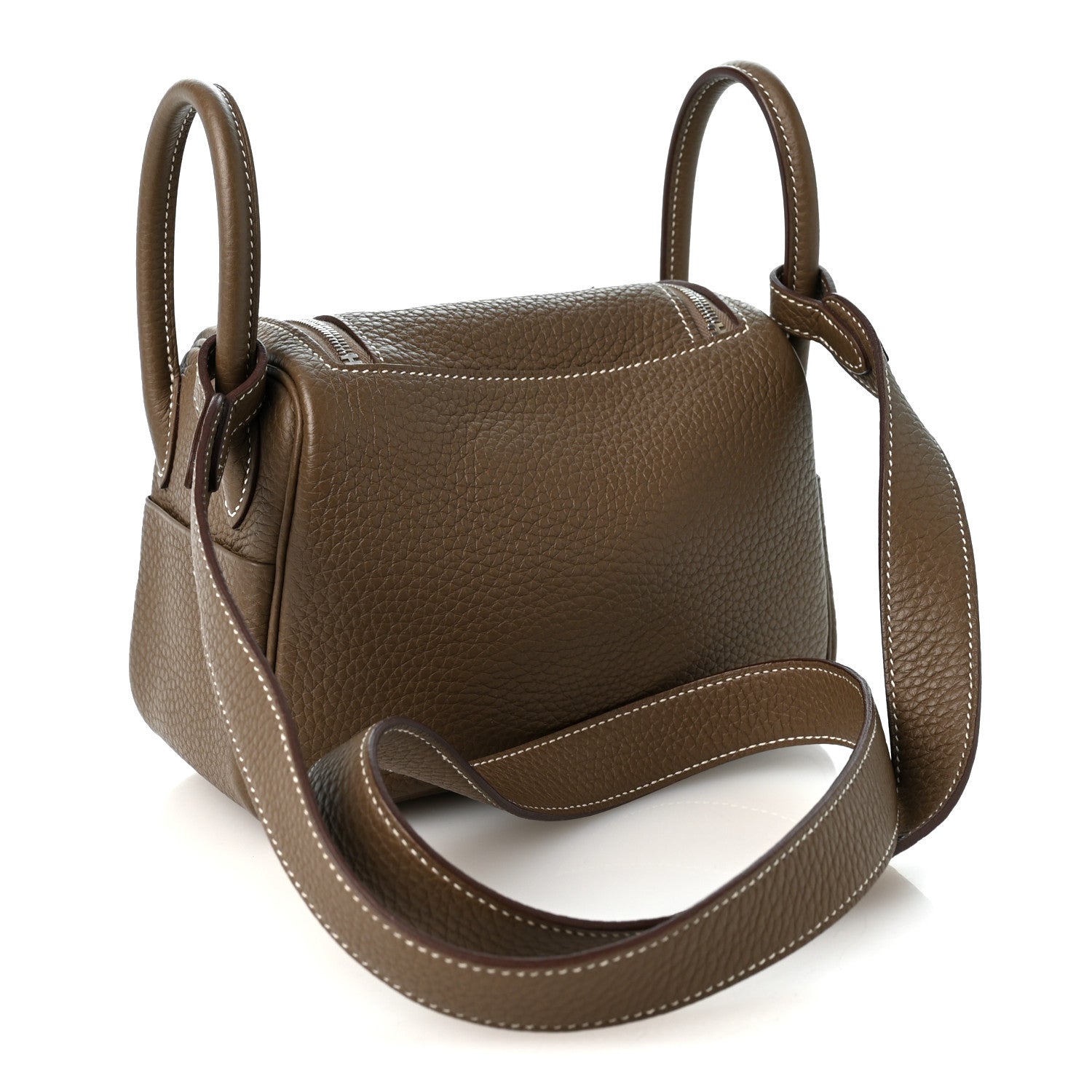 Hermes Taurillon Clemence Mini Lindy 20 Etoupe 1970726 – FASHIONPHILE