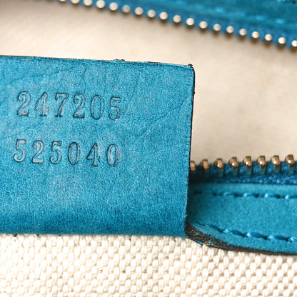 Gucci Monogram Vintage Web Medium Boston Teal 7 of 11