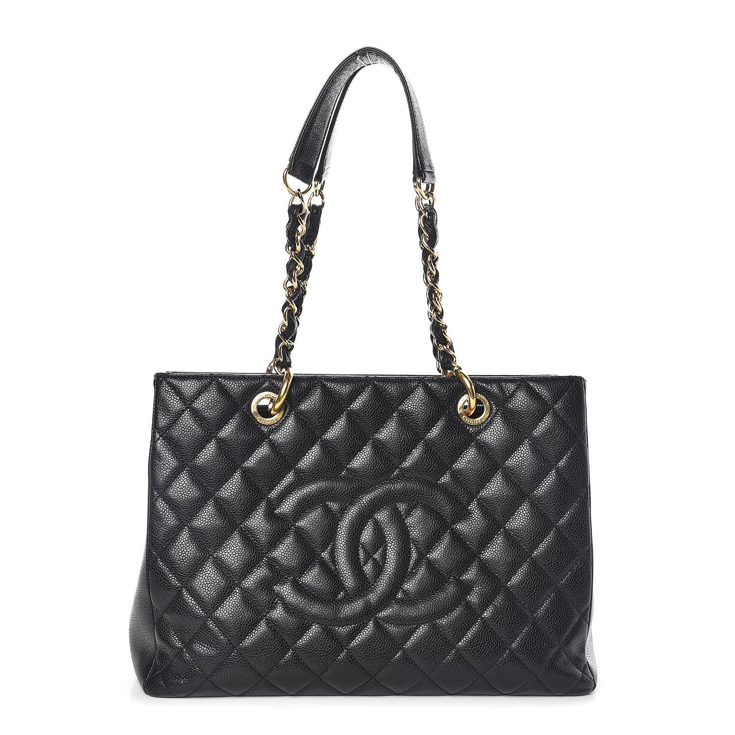 Chanel Caviar Quilted Grand Shopping Tote GST Black 1 of 16