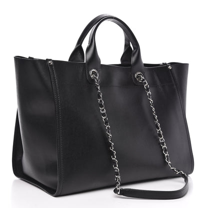 Chanel Caviar Medium Studded Deauville Tote Black 3 of 12