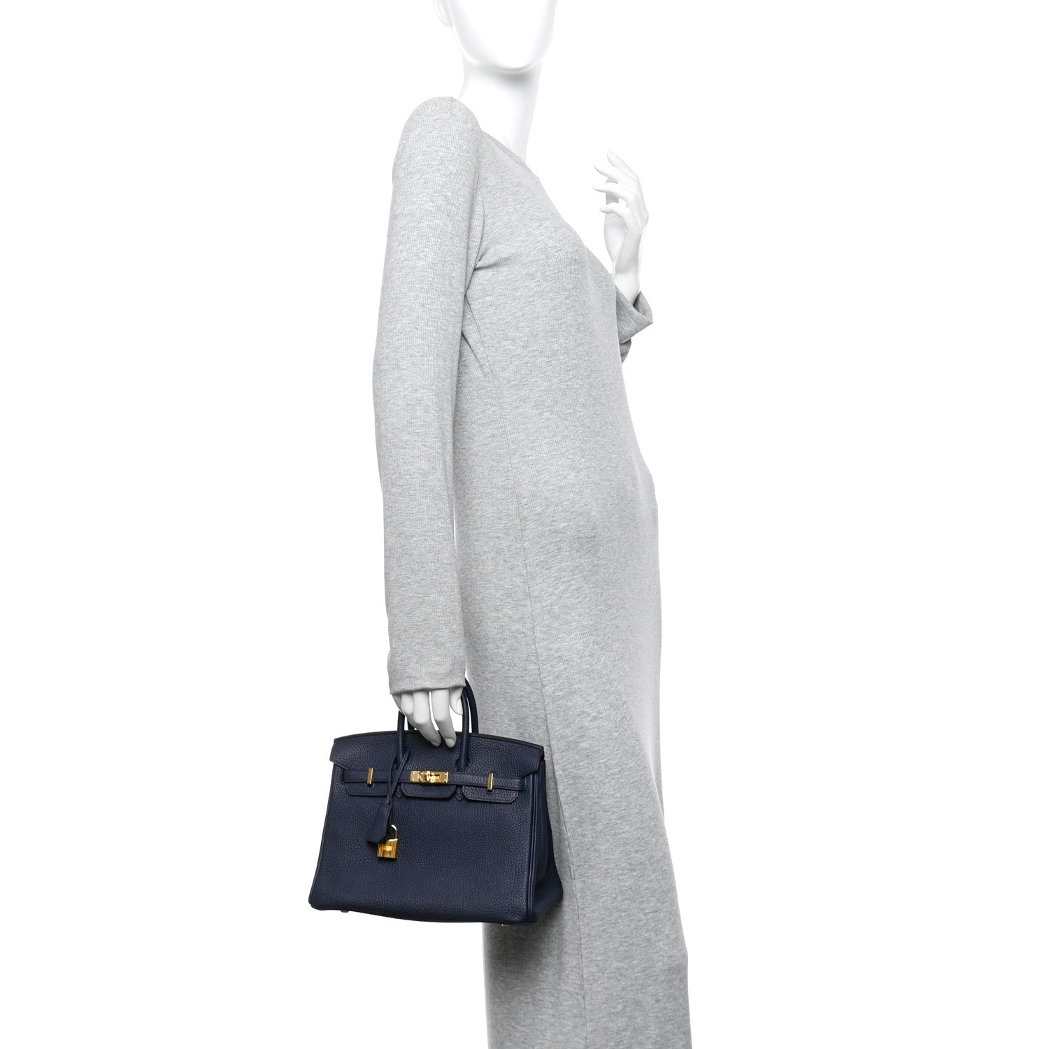 Hermes Togo Birkin 25 Bleu Nuit 4 of 21