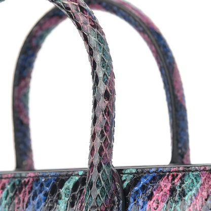 Saint Laurent Snakeskin Curvy Stripe Nano Sac De Jour Multicolor 13 of 23