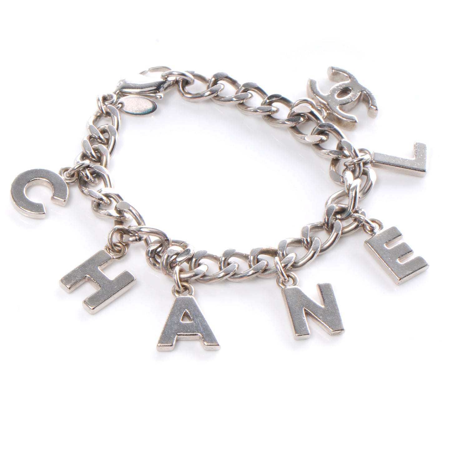 CC Logo Charms Bracelet Silver