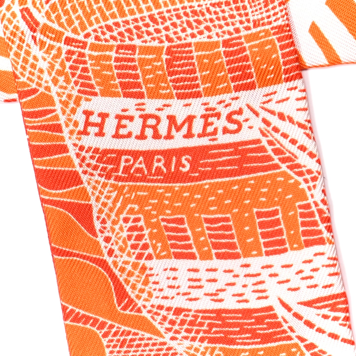 Silk La Danse Des Amazones Twilly Orange Corail White