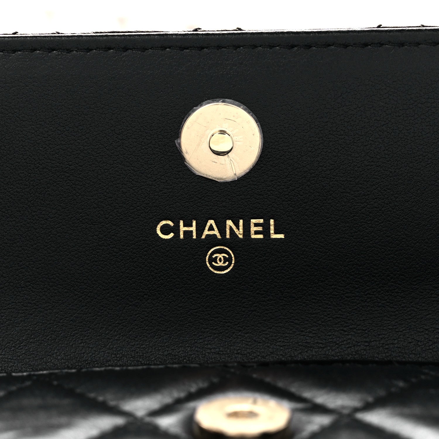 Chanel Calfskin Quilted Maxi Pearls Clutch With Chain Black 6 of 9