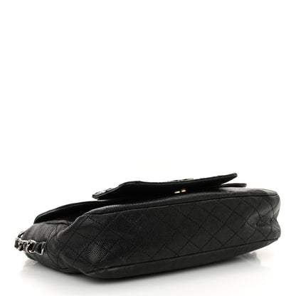 Chanel Glazed Caviar Small Pocket In The City Shoulder Bag Black 4 of 16