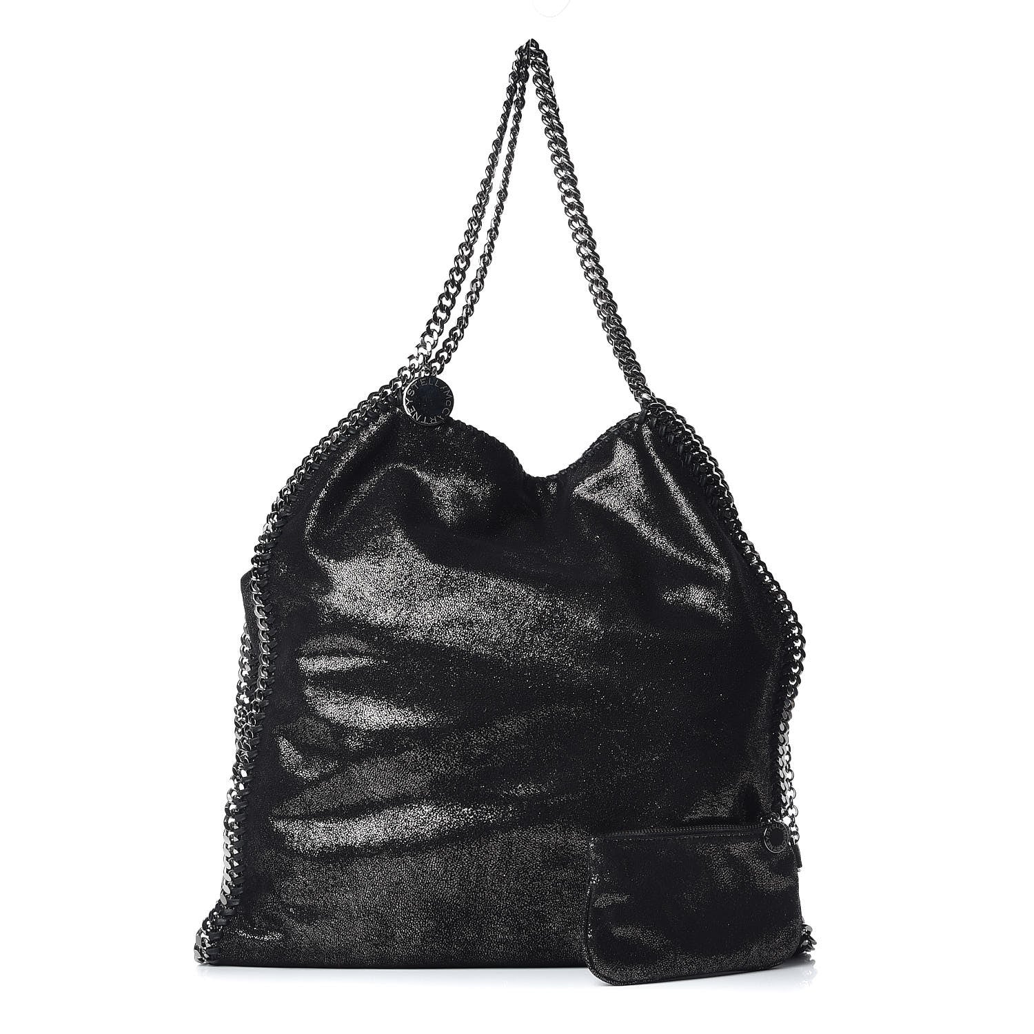 Stella McCartney Shaggy Deer Big Falabella Tote Black 1 of 10