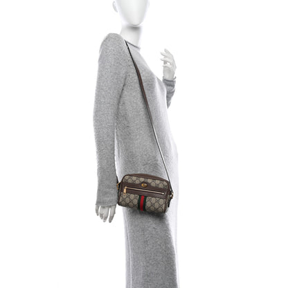 Gucci GG Supreme Monogram Web Mini Ophidia Shoulder Bag Brown 2 of 10