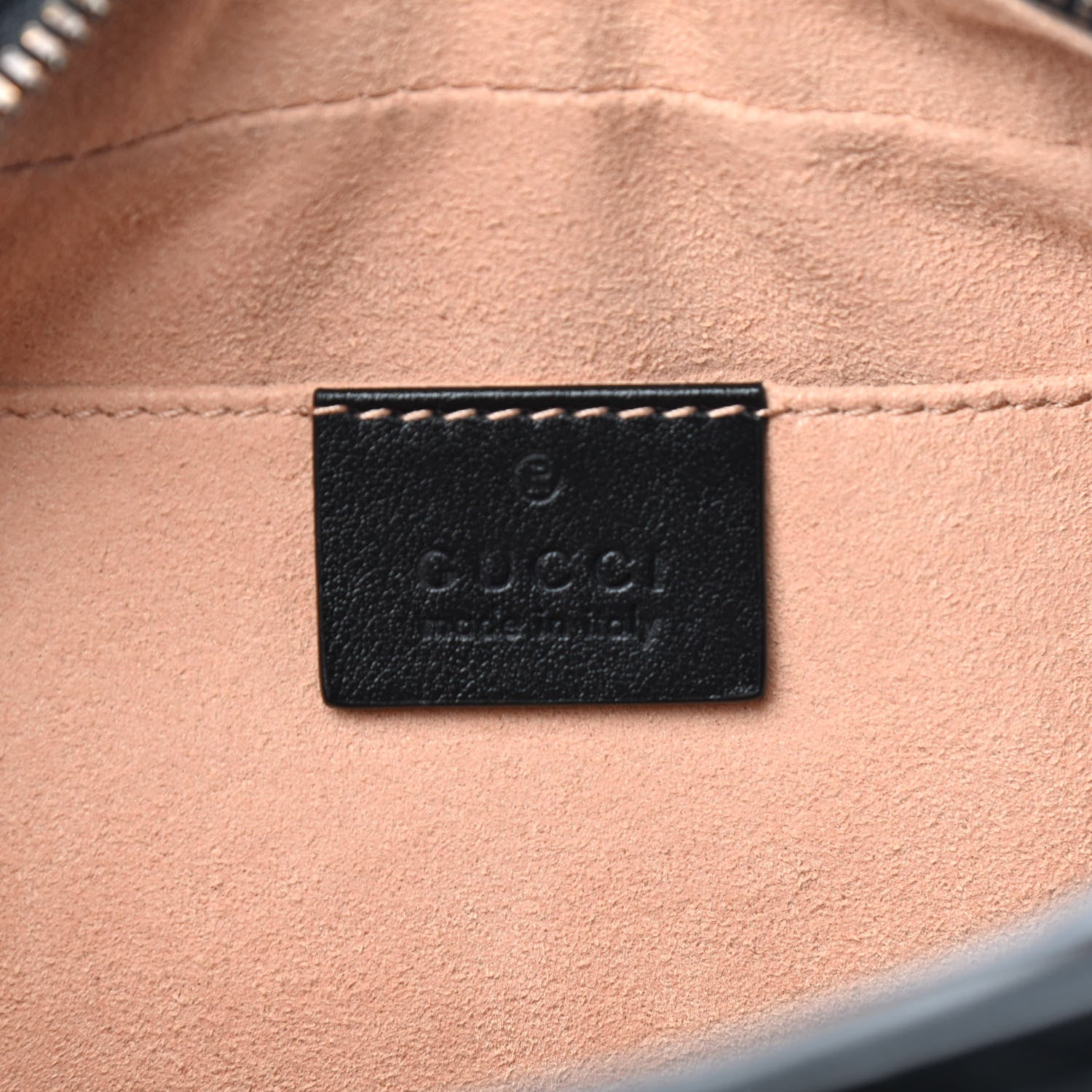 Gucci Calfskin Matelasse Small GG Marmont Chain Shoulder Bag Black 8 of 9