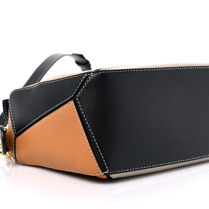 Loewe Calfskin Small Puzzle Bag Amber Light Oat 6 of 7