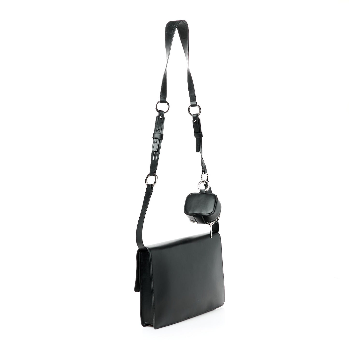 Calfskin Cargo Modular Messenger Bag Black