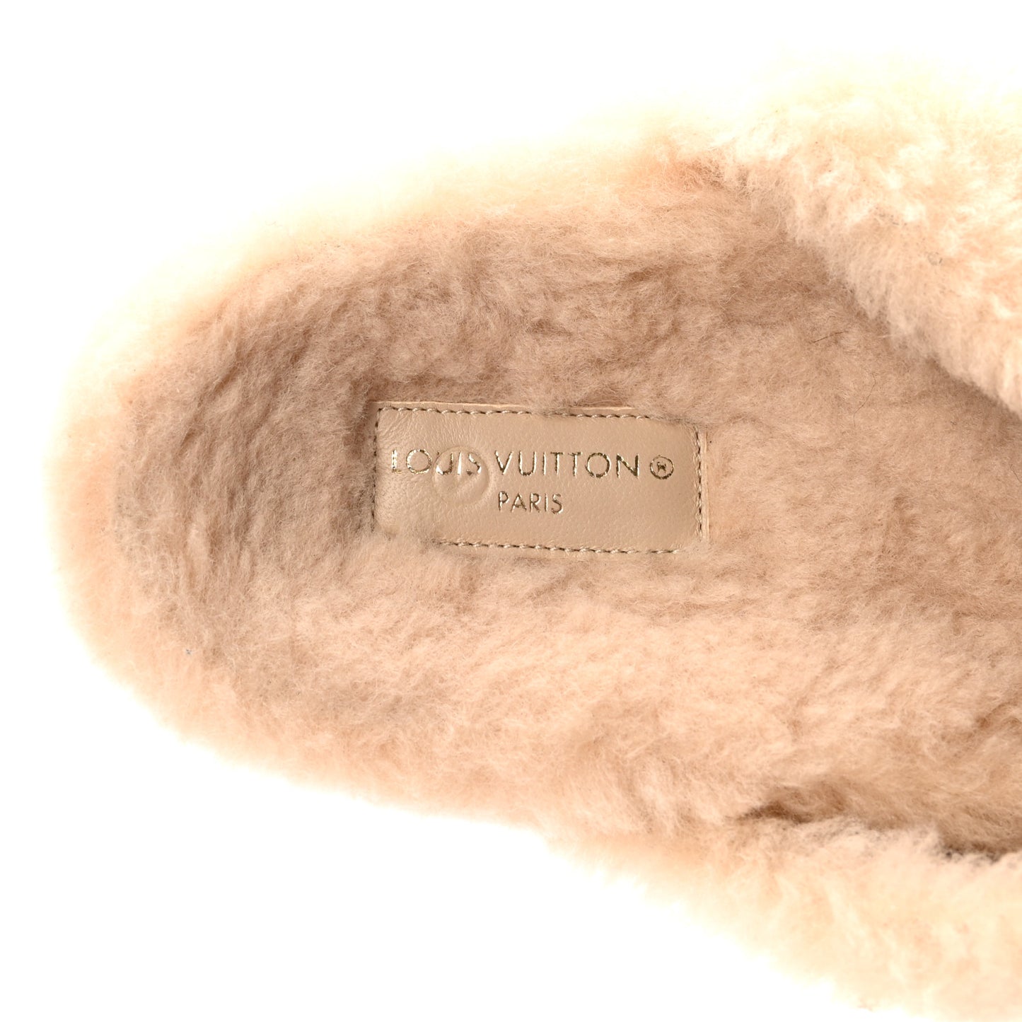 Nylon Monogram Shearling Pillow Comfort Mule 40 Cacao Brown