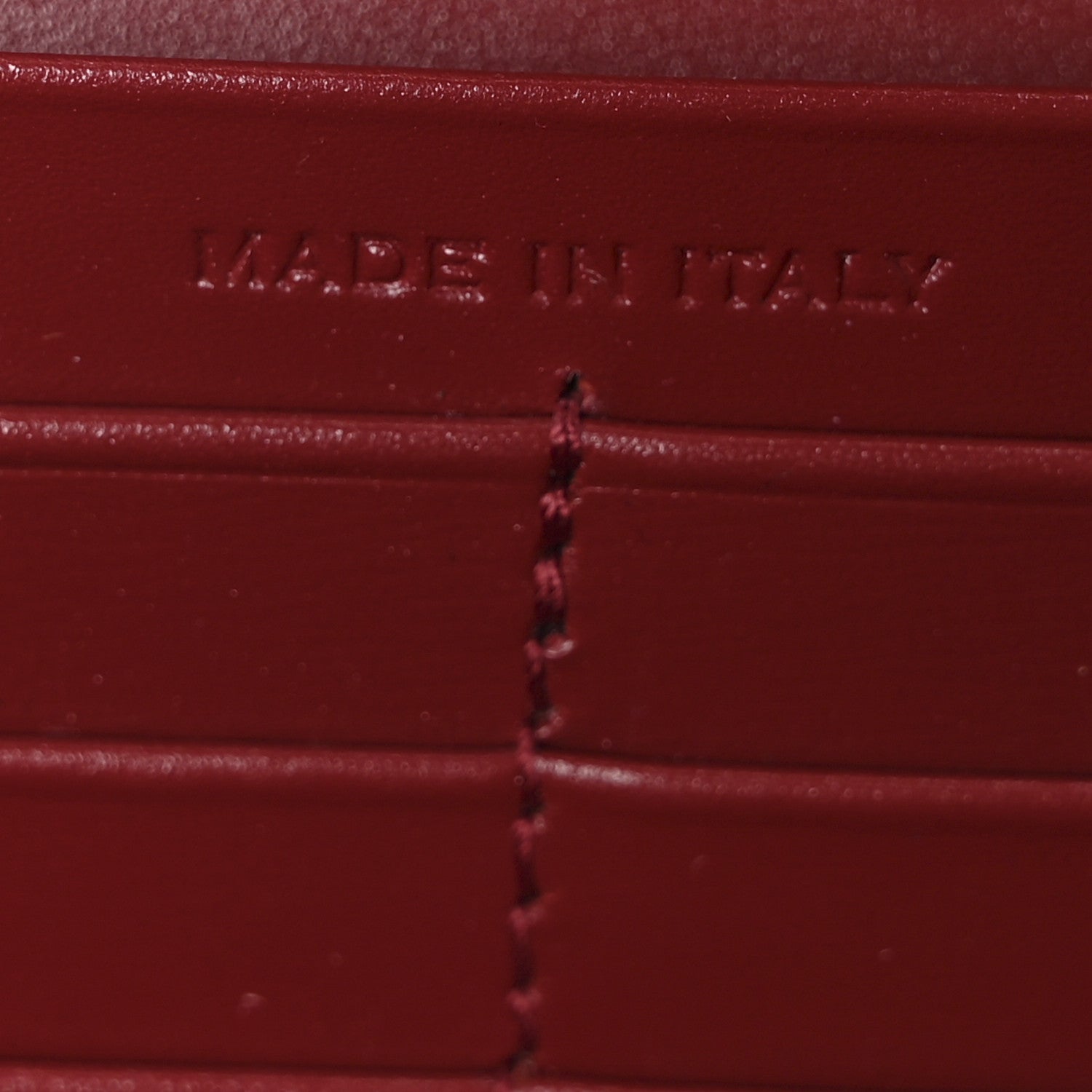 Saint Laurent Smooth Calfskin Le Maillon Chain Wallet Opyum Red 7 of 10