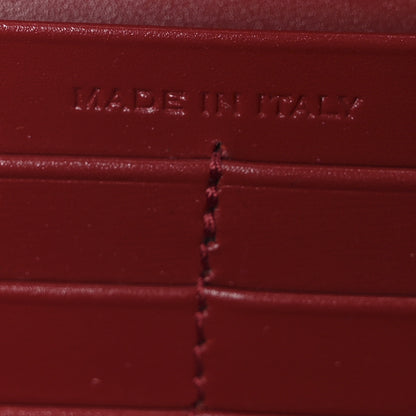 Saint Laurent Smooth Calfskin Le Maillon Chain Wallet Opyum Red 7 of 10