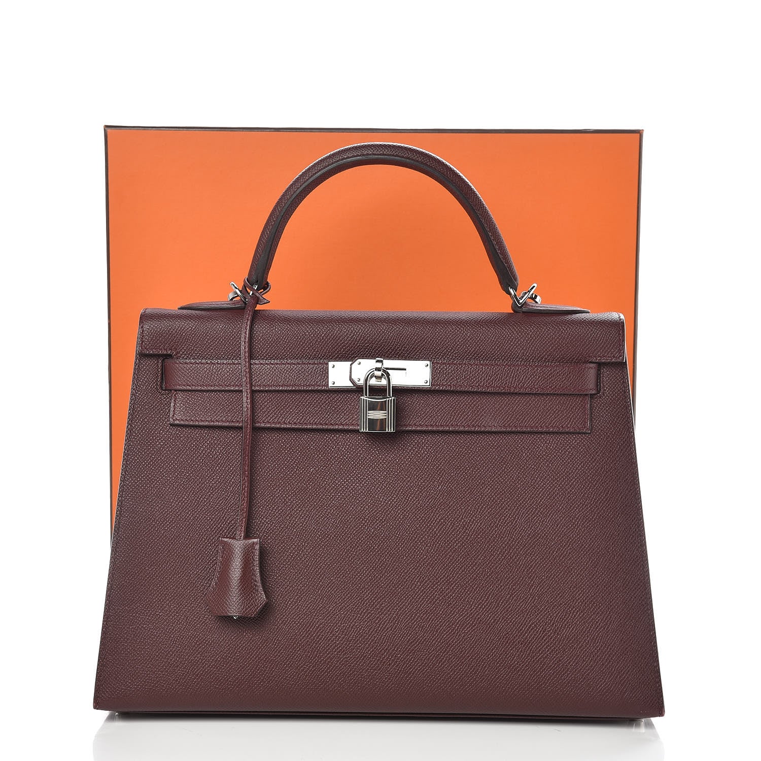 Hermes Epsom Kelly Sellier 32 Bordeaux 37 of 37