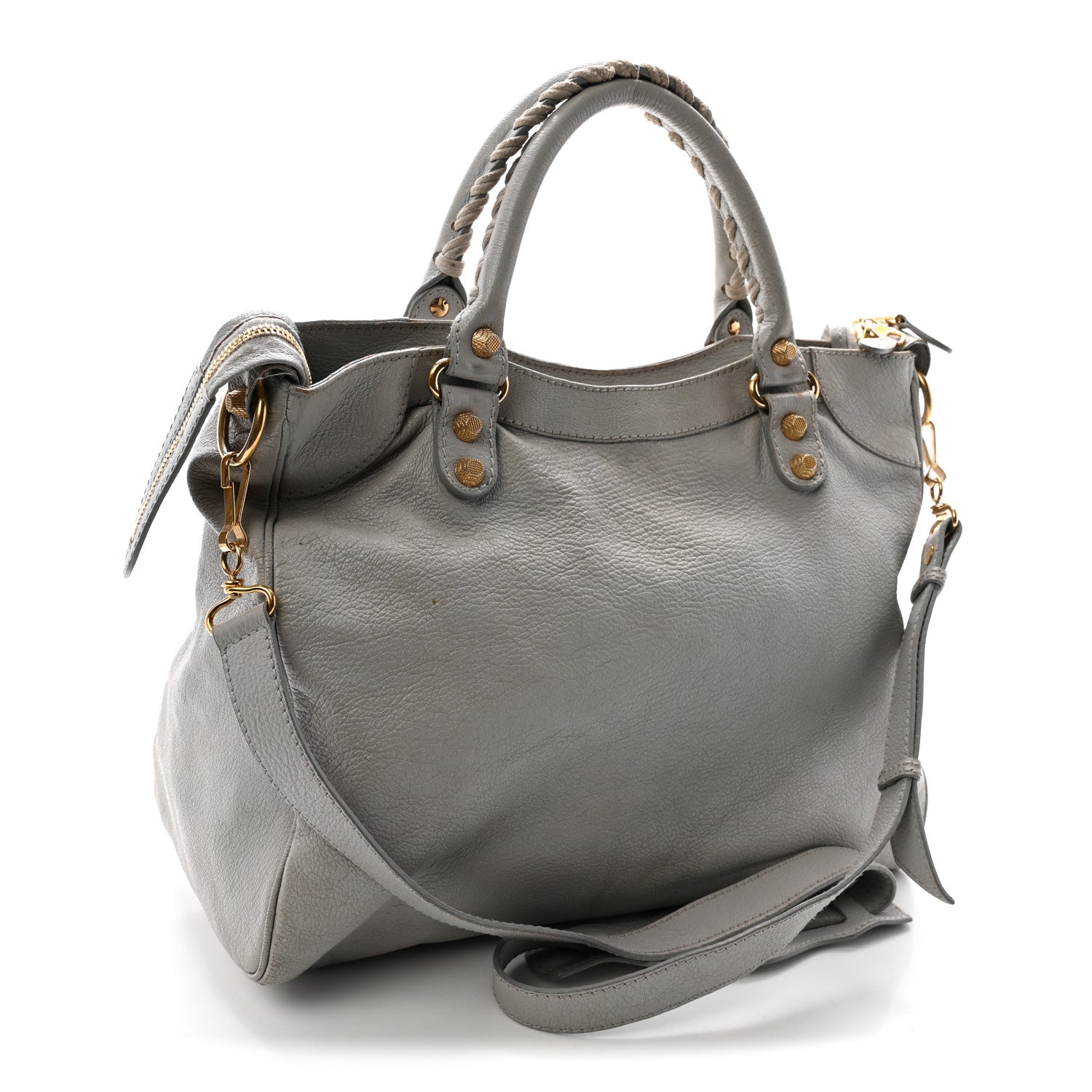 Balenciaga Chevre Giant 12 Gold Hardware Hamilton Velo Gris Ciment