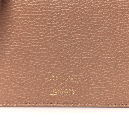 Gucci Dollar Calfskin Mini Swing Wallet Bag Camelia Mineral Blue 7 of 15