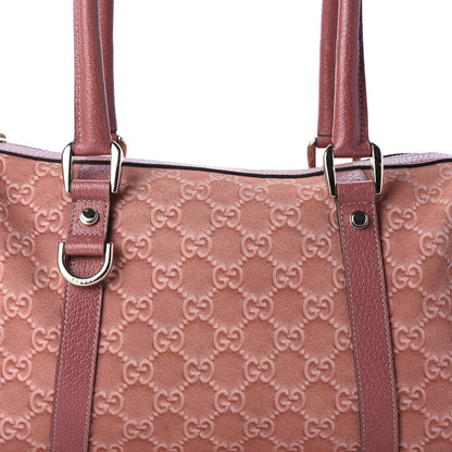 Gucci Suede Guccissima Small Abbey Boston Pink 11 of 11