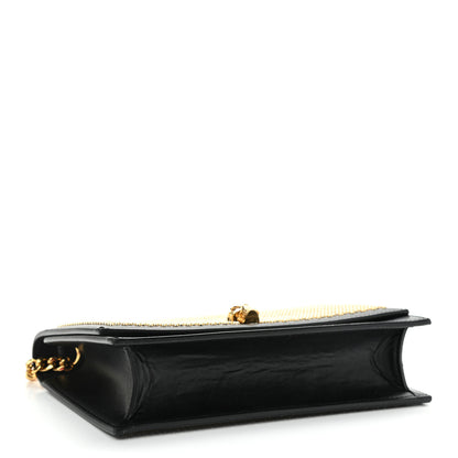 Alexander McQueen Calfskin Studded Skull Small Crossbody Bag Black 4 of 11