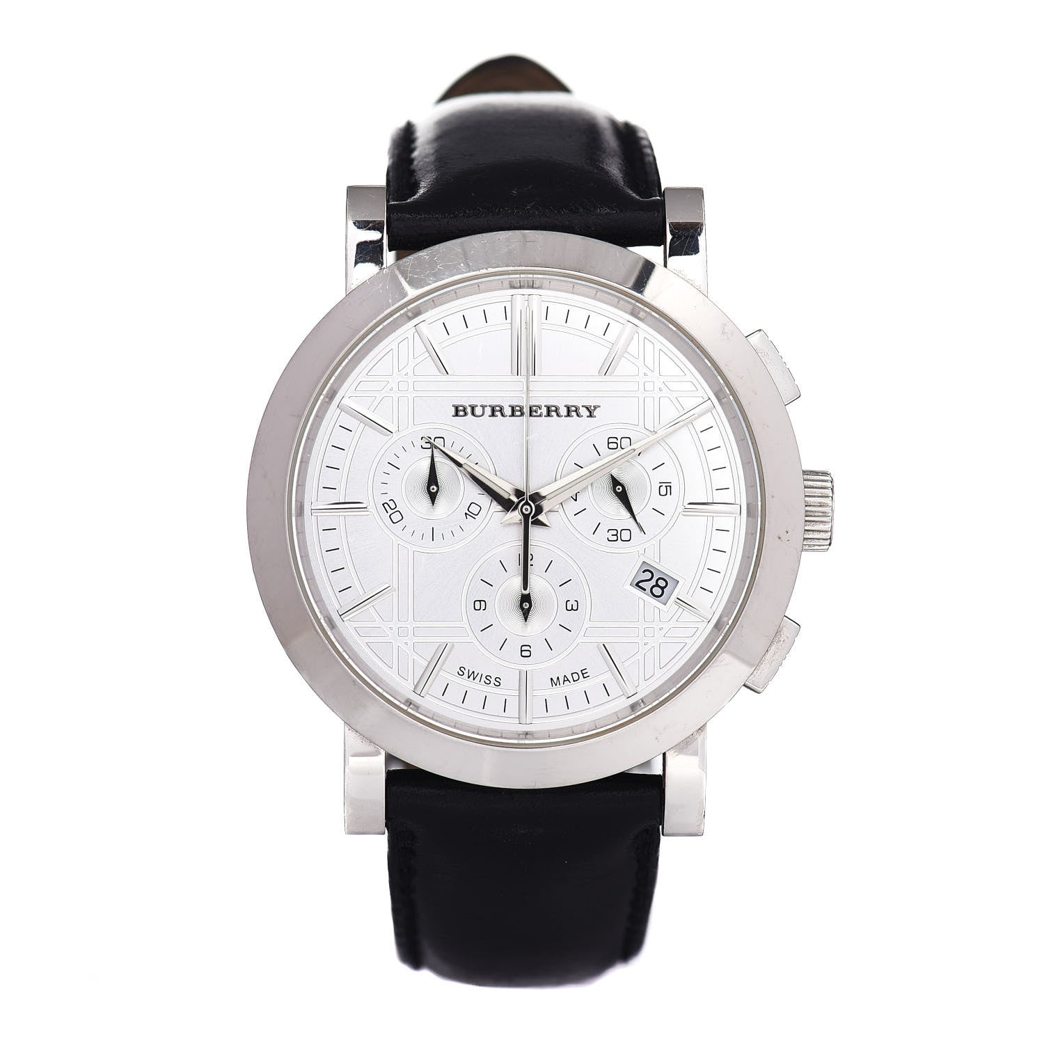 Burberry Stainless Steel Calfskin 38mm Heritage Chronograph Quartz Watch BU1361 1 of 4