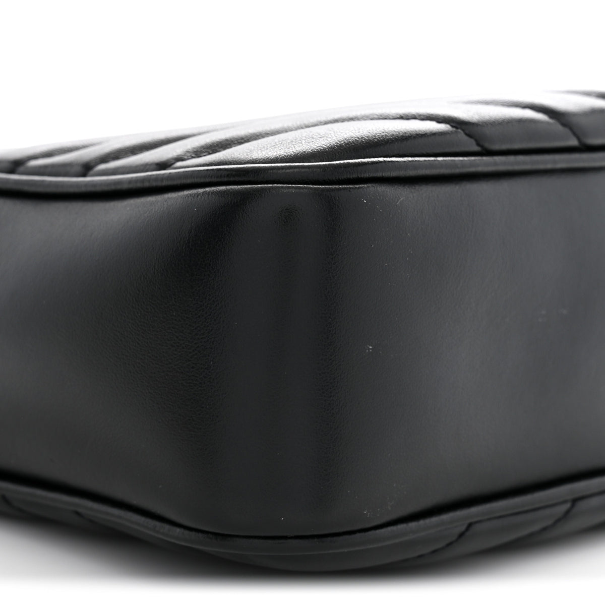 Saint Laurent Calfskin Matelasse Monogram Lou Camera Bag Black 9 of 10
