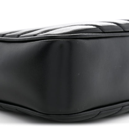 Saint Laurent Calfskin Matelasse Monogram Lou Camera Bag Black 9 of 10