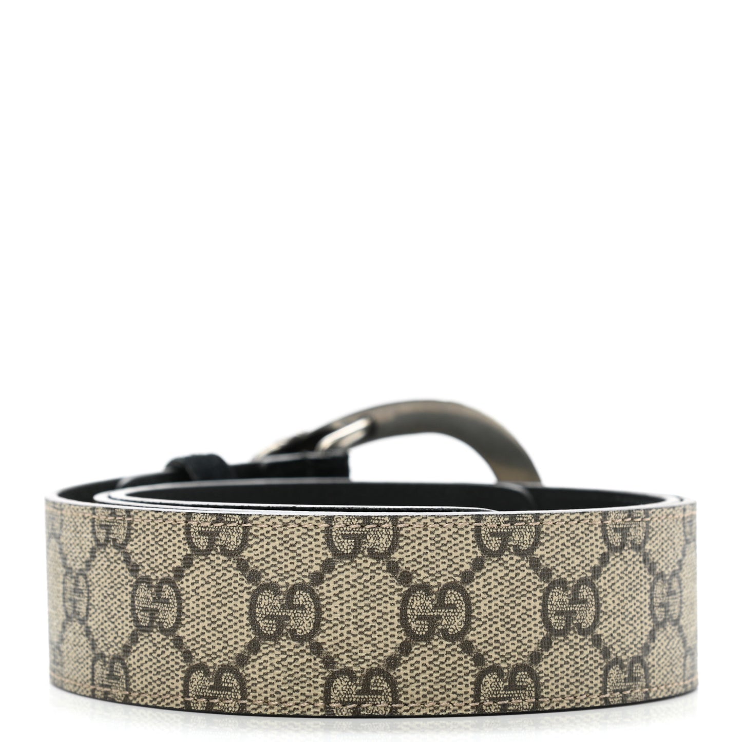 GG Supreme Monogram Suede Dionysus 40mm Belt 90 36 Beige Black